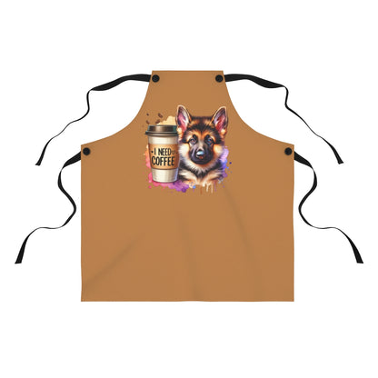 German Shepherd Coffee Apron – Gift for Dog & Coffee Lovers