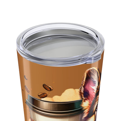 German Shepherd Coffee Tumbler - 20oz Stainless Steel Dog Lover Gift