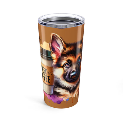 German Shepherd Coffee Tumbler - 20oz Stainless Steel Dog Lover Gift