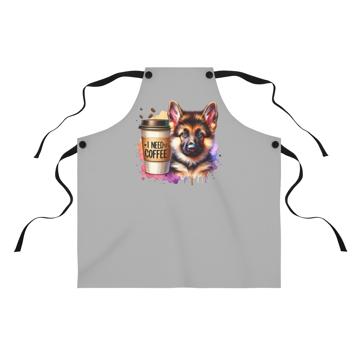 German Shepherd Coffee Apron – Gift for Dog & Coffee Lovers