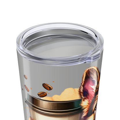 German Shepherd Coffee Tumbler - 20oz Stainless Steel Dog Lover Gift