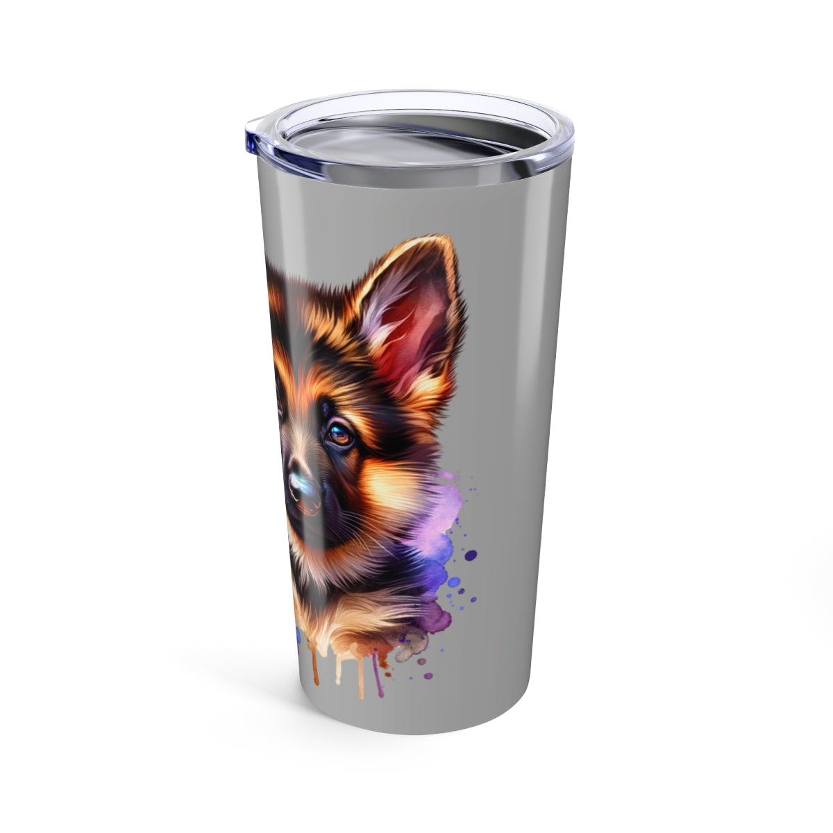 German Shepherd Coffee Tumbler - 20oz Stainless Steel Dog Lover Gift