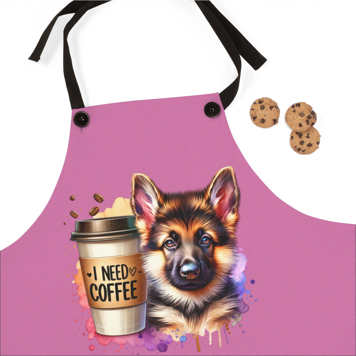German Shepherd Coffee Apron – Gift for Dog & Coffee Lovers