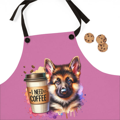 German Shepherd Coffee Apron – Gift for Dog & Coffee Lovers