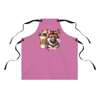 German Shepherd Coffee Apron – Gift for Dog & Coffee Lovers