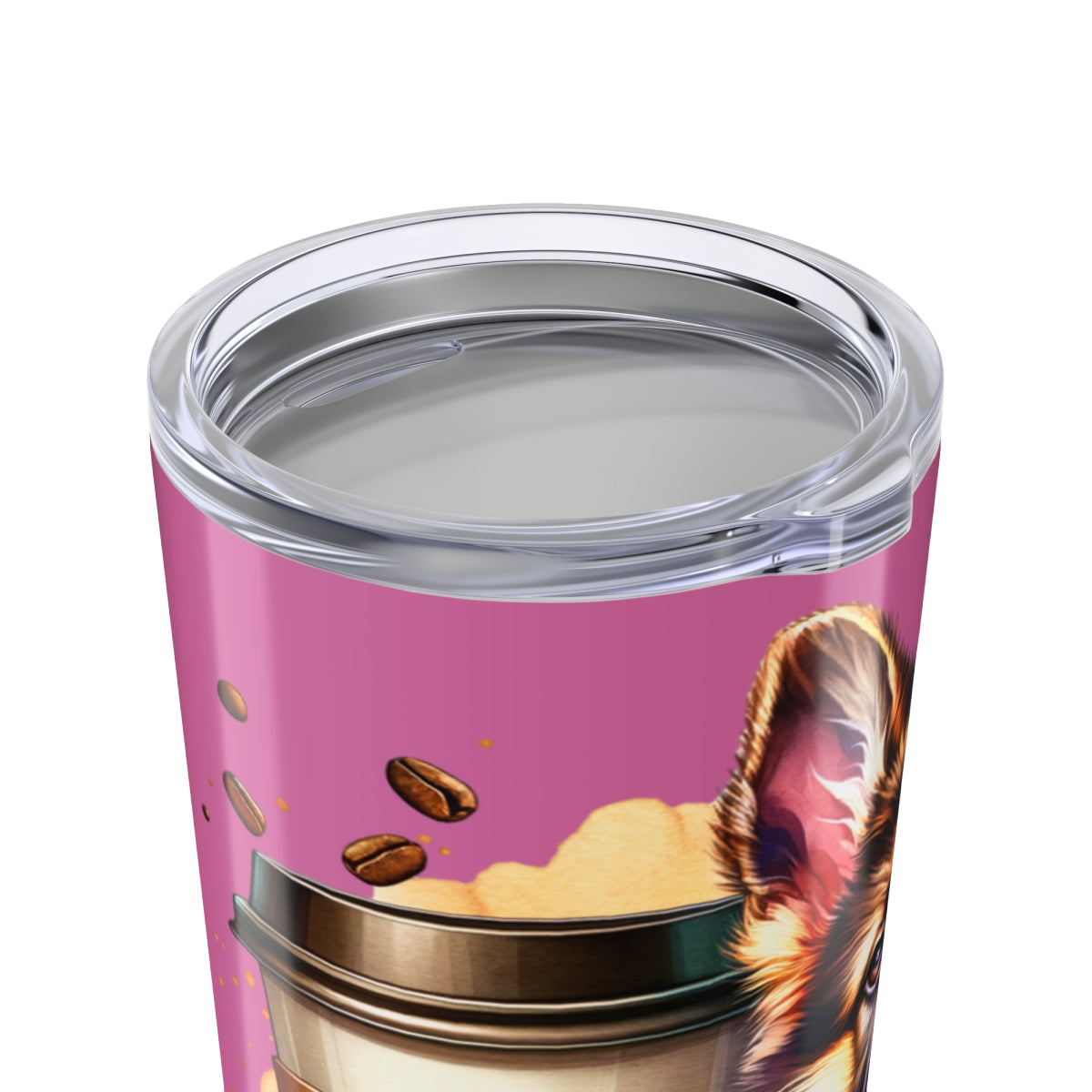 German Shepherd Coffee Tumbler - 20oz Stainless Steel Dog Lover Gift