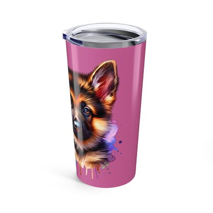 German Shepherd Coffee Tumbler - 20oz Stainless Steel Dog Lover Gift
