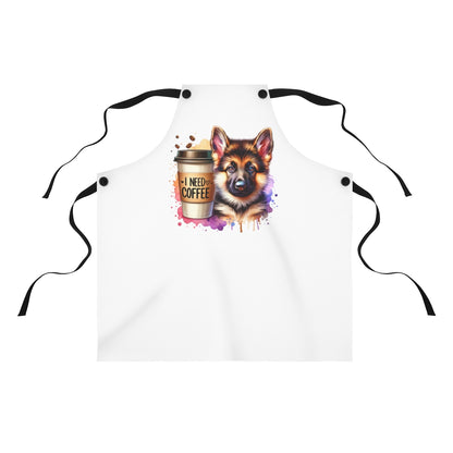 German Shepherd Coffee Apron – Gift for Dog & Coffee Lovers