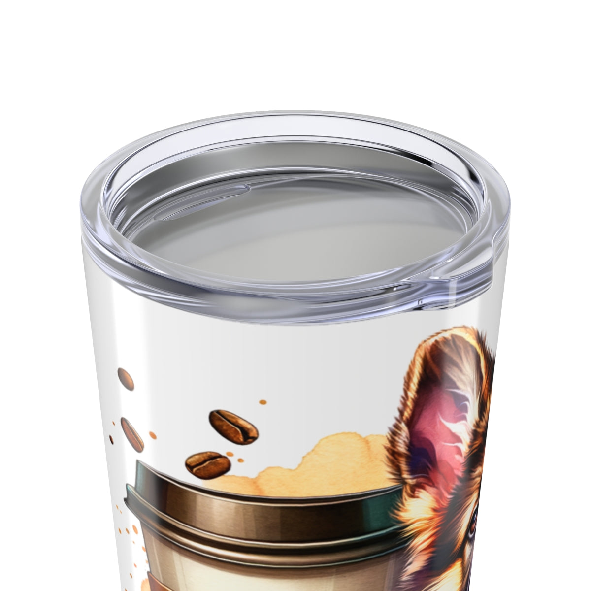 German Shepherd Coffee Tumbler - 20oz Stainless Steel Dog Lover Gift