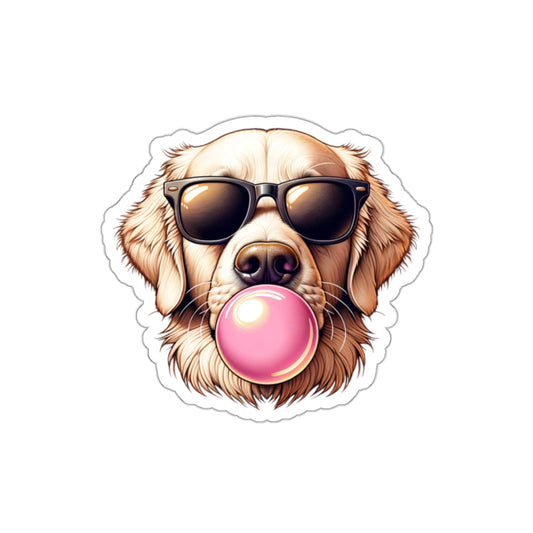 Golden-with-Gum- Die-Cut Stickers