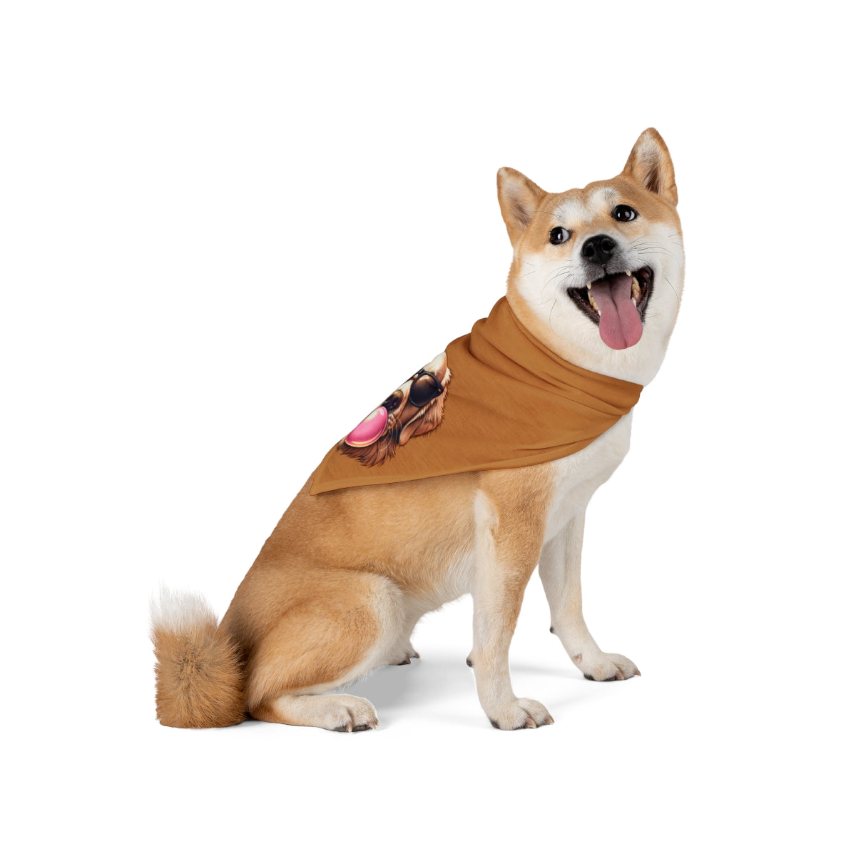 Golden-with-Gum--white-Pet Bandana