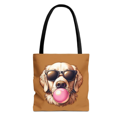 Golden-with-Gum-white-Tote Bag