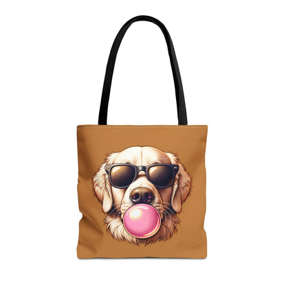 Golden-with-Gum-white-Tote Bag