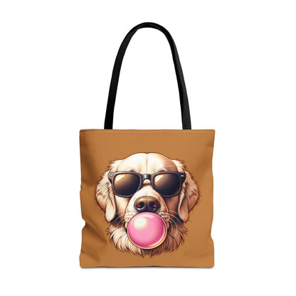Golden-with-Gum-white-Tote Bag