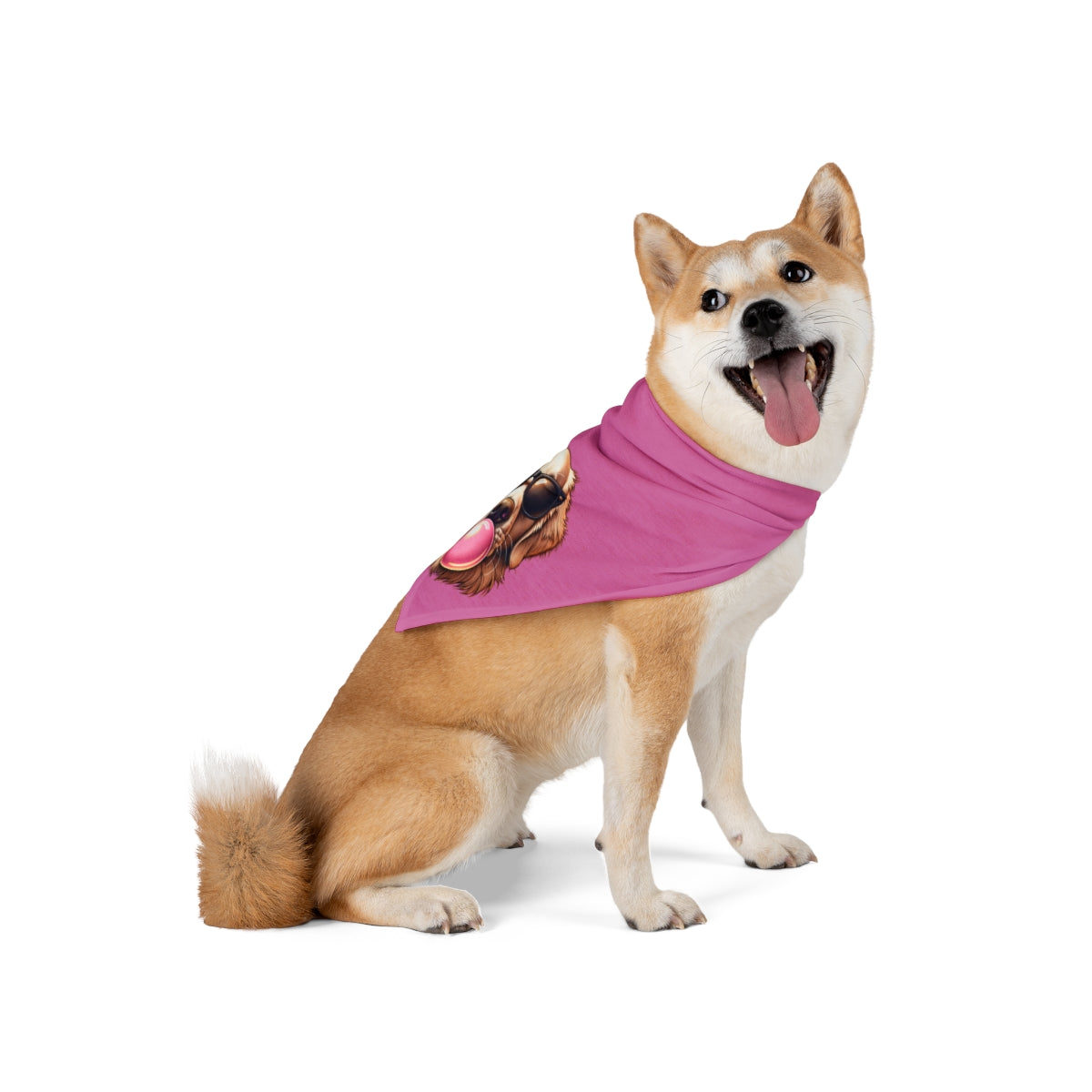 Golden-with-Gum--white-Pet Bandana
