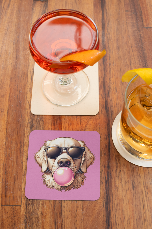 Golden-with-Gum-white- Corkwood Coaster Set
