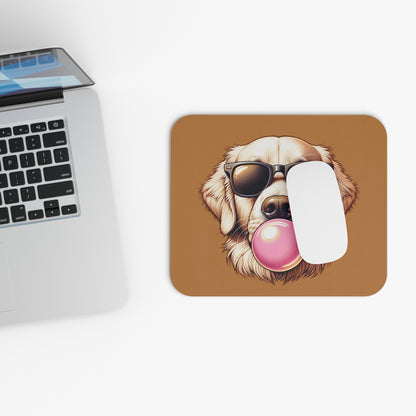 Golden-with-Gum-Mouse Pad (Rectangle)-white