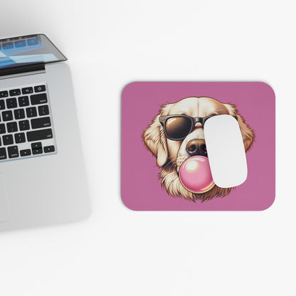 Golden-with-Gum-Mouse Pad (Rectangle)-white