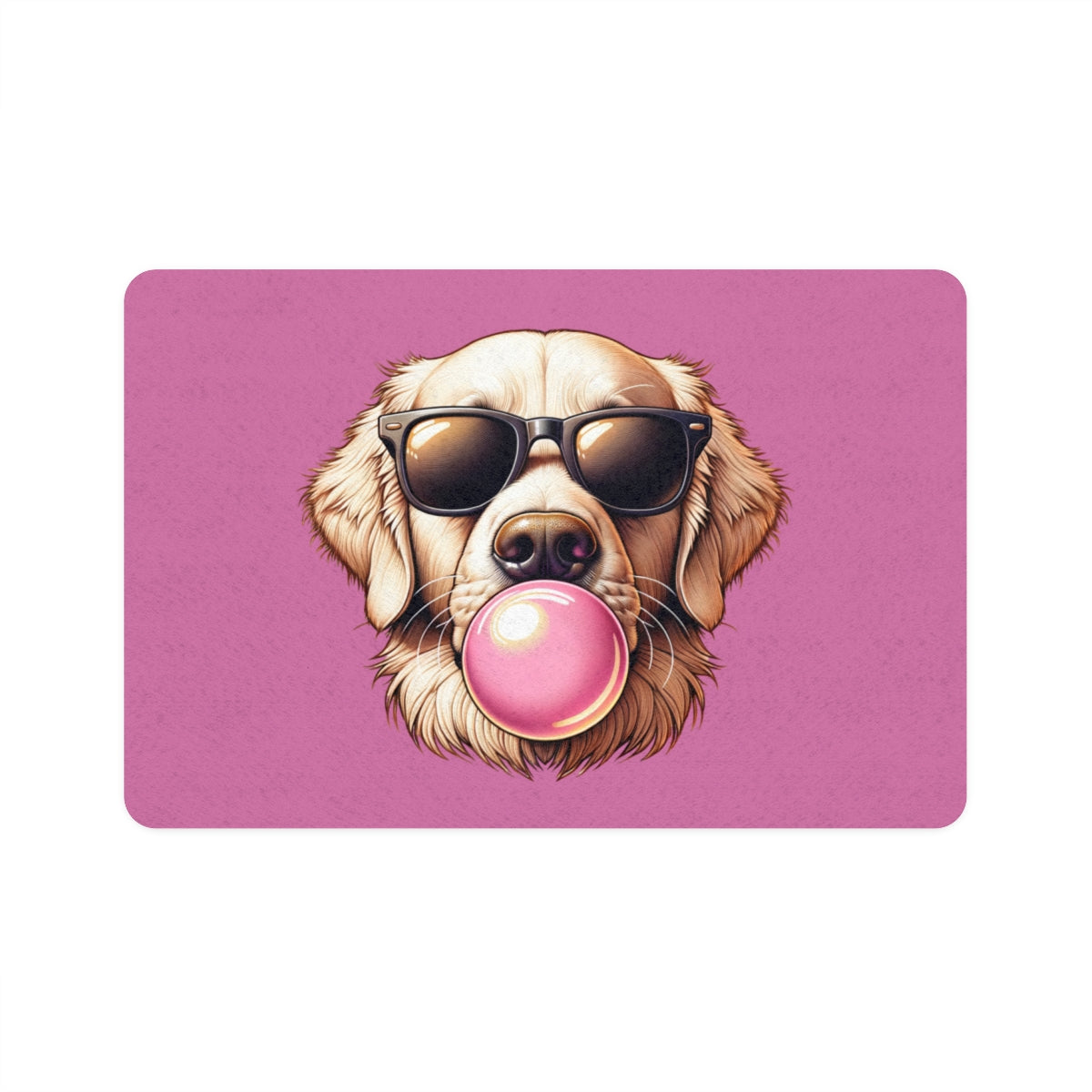 Golden-with-Gum- Pet Food Mat-white (12x18)