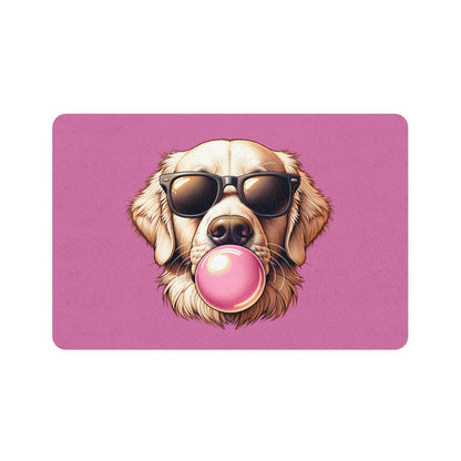 Golden-with-Gum- Pet Food Mat-white (12x18)