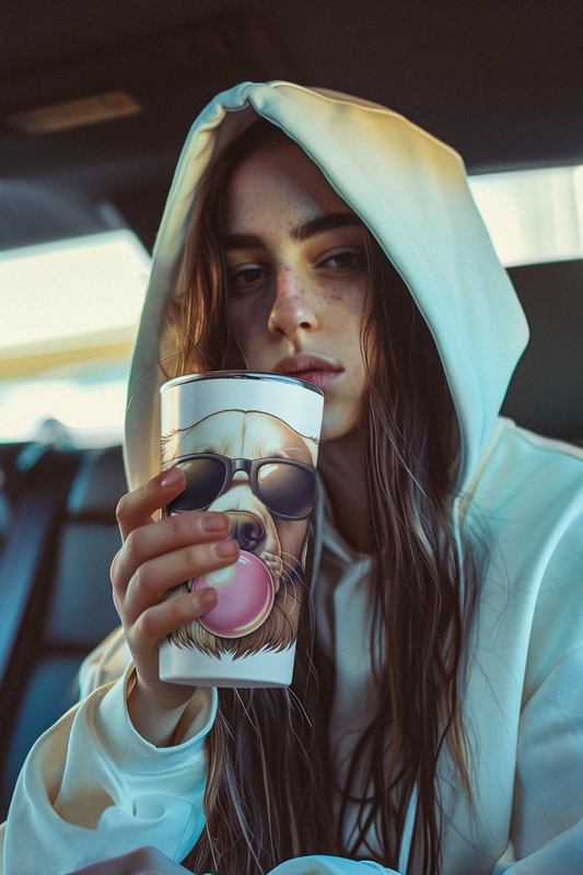 Golden-with-Gum--white-Tumbler 20oz