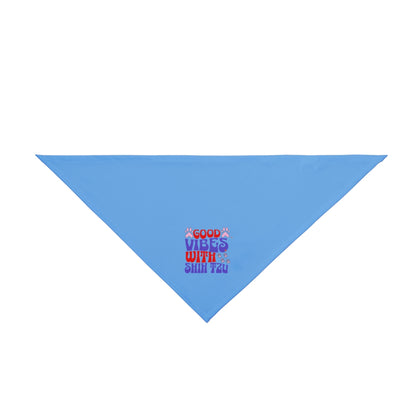Good Vibes With Shih Tzu Dog Bandana – Stylish & Fun Pet Accessory