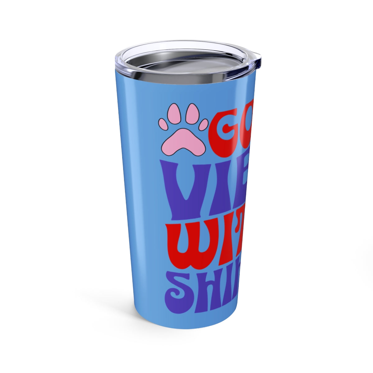 Good Vibes With Shih Tzu Tumbler - 20oz Insulated Cup for Dog Lovers