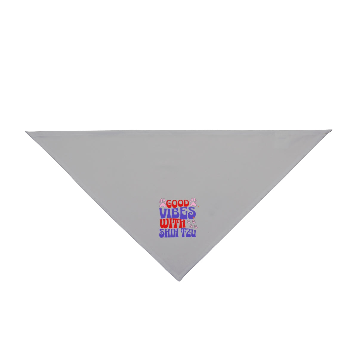 Good Vibes With Shih Tzu Dog Bandana – Stylish & Fun Pet Accessory