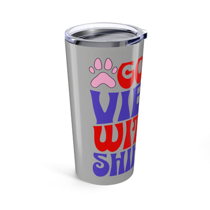 Good Vibes With Shih Tzu Tumbler - 20oz Insulated Cup for Dog Lovers