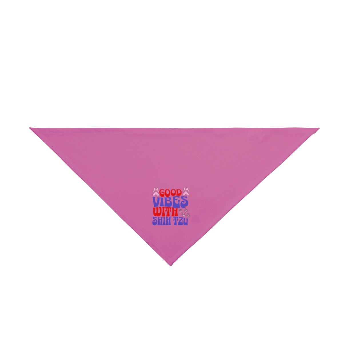 Good Vibes With Shih Tzu Dog Bandana – Stylish & Fun Pet Accessory