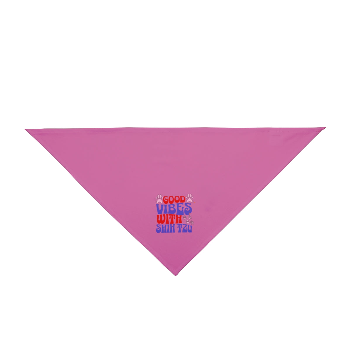 Good Vibes With Shih Tzu Dog Bandana – Stylish & Fun Pet Accessory