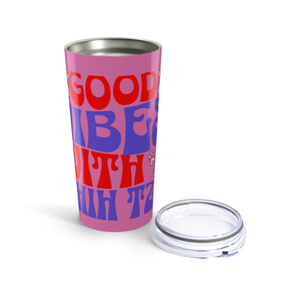 Good Vibes With Shih Tzu Tumbler - 20oz Insulated Cup for Dog Lovers