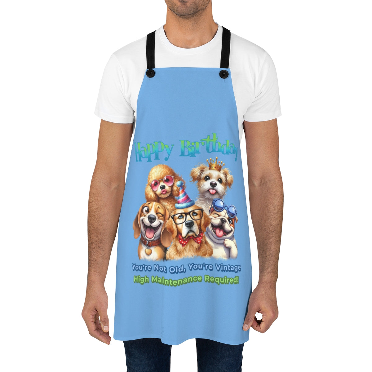 Happy Birthday Dog Apron – You’re Not Old, You’re Vintage & Cute