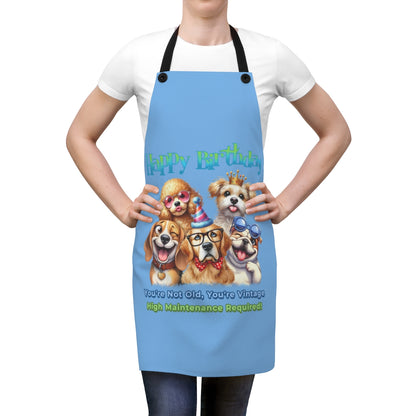 Happy Birthday Dog Apron – You’re Not Old, You’re Vintage & Cute