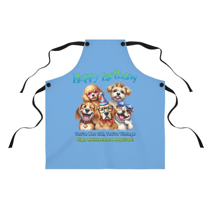 Happy Birthday Dog Apron – You’re Not Old, You’re Vintage & Cute