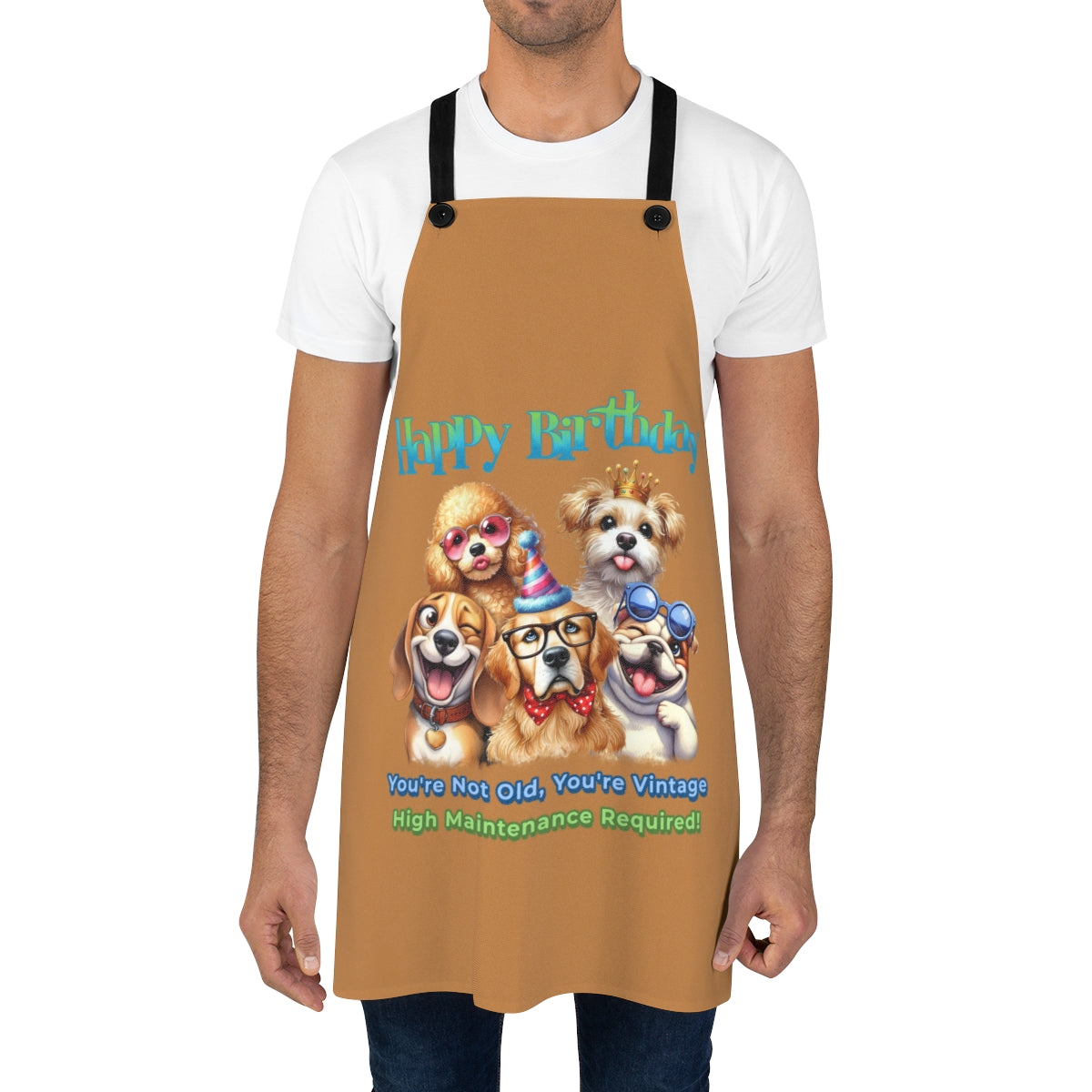 Happy Birthday Dog Apron – You’re Not Old, You’re Vintage & Cute