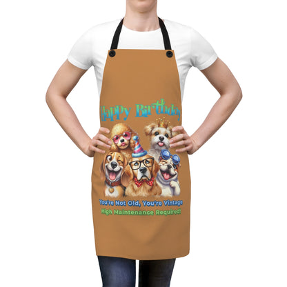 Happy Birthday Dog Apron – You’re Not Old, You’re Vintage & Cute