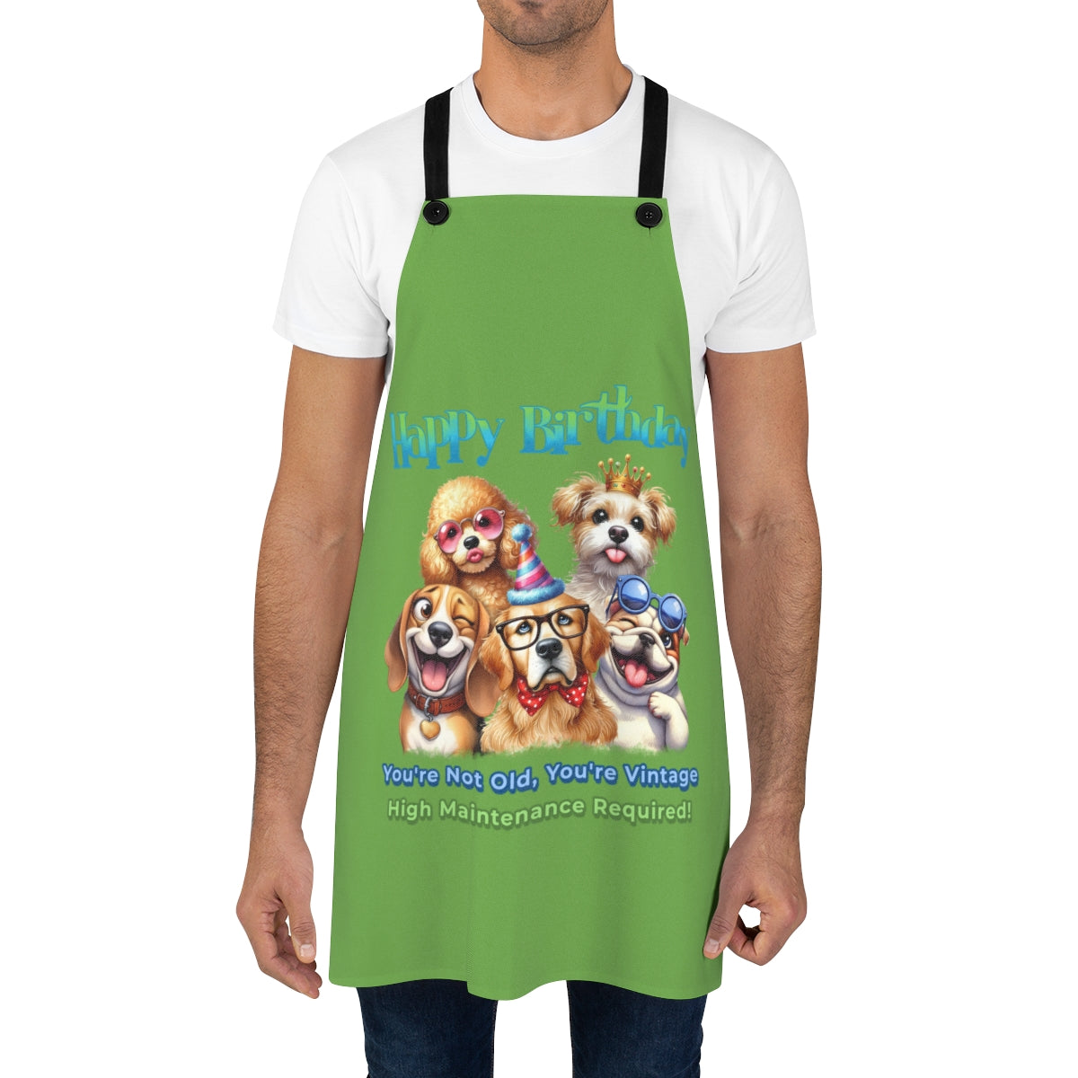 Happy Birthday Dog Apron – You’re Not Old, You’re Vintage & Cute