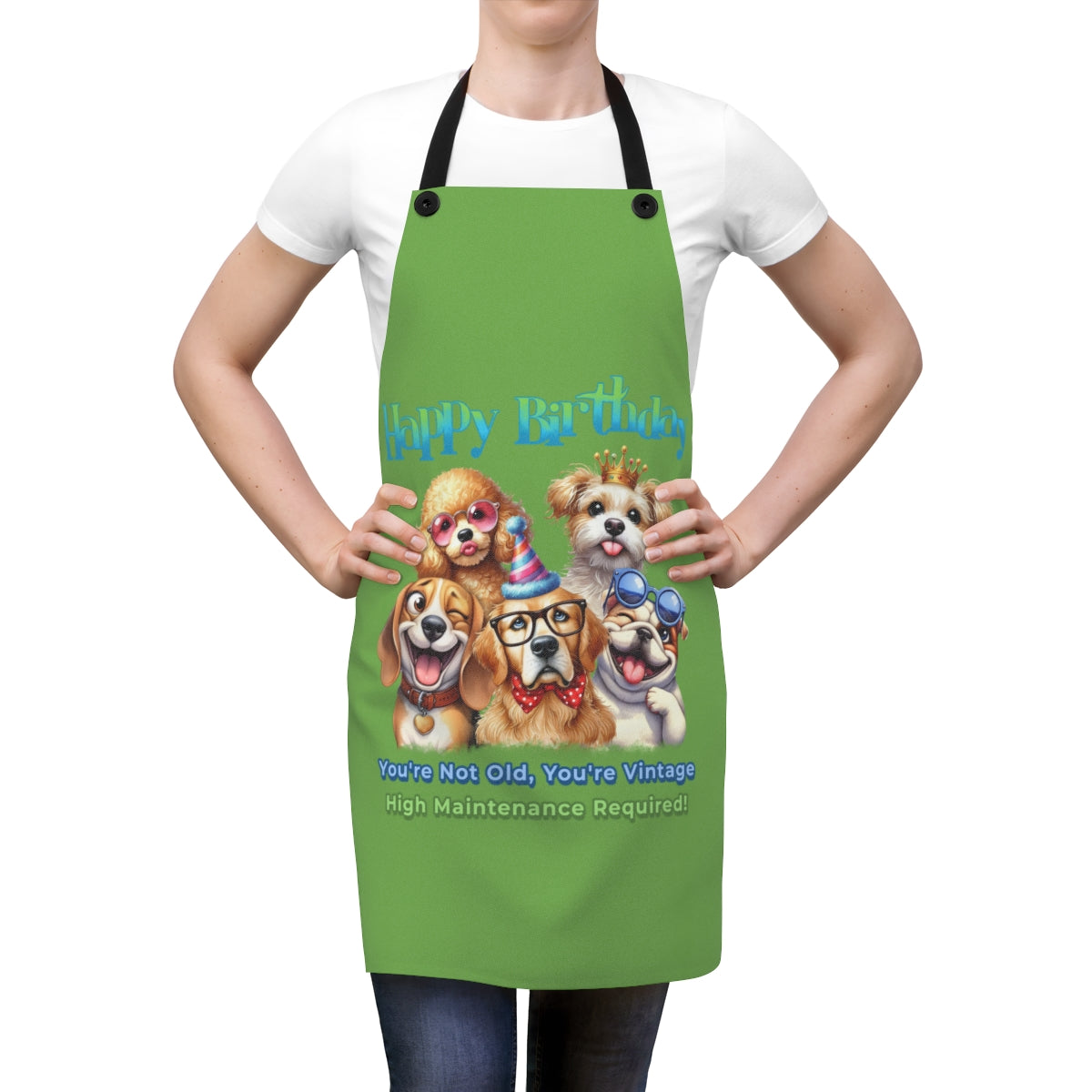 Happy Birthday Dog Apron – You’re Not Old, You’re Vintage & Cute