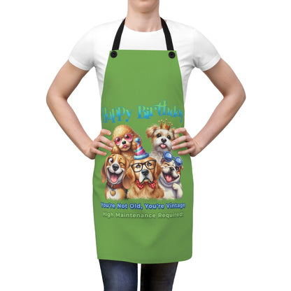 Happy Birthday Dog Apron – You’re Not Old, You’re Vintage & Cute