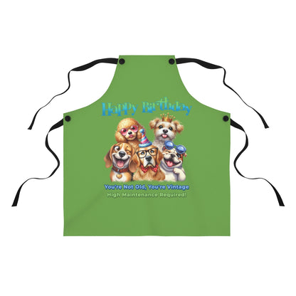 Happy Birthday Dog Apron – You’re Not Old, You’re Vintage & Cute