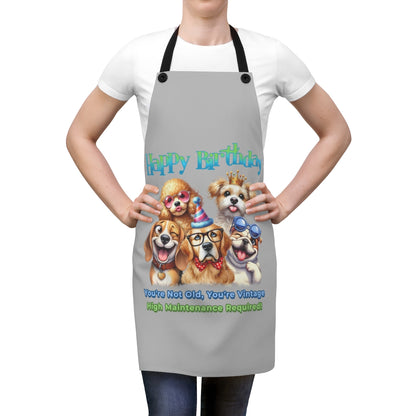 Happy Birthday Dog Apron – You’re Not Old, You’re Vintage & Cute