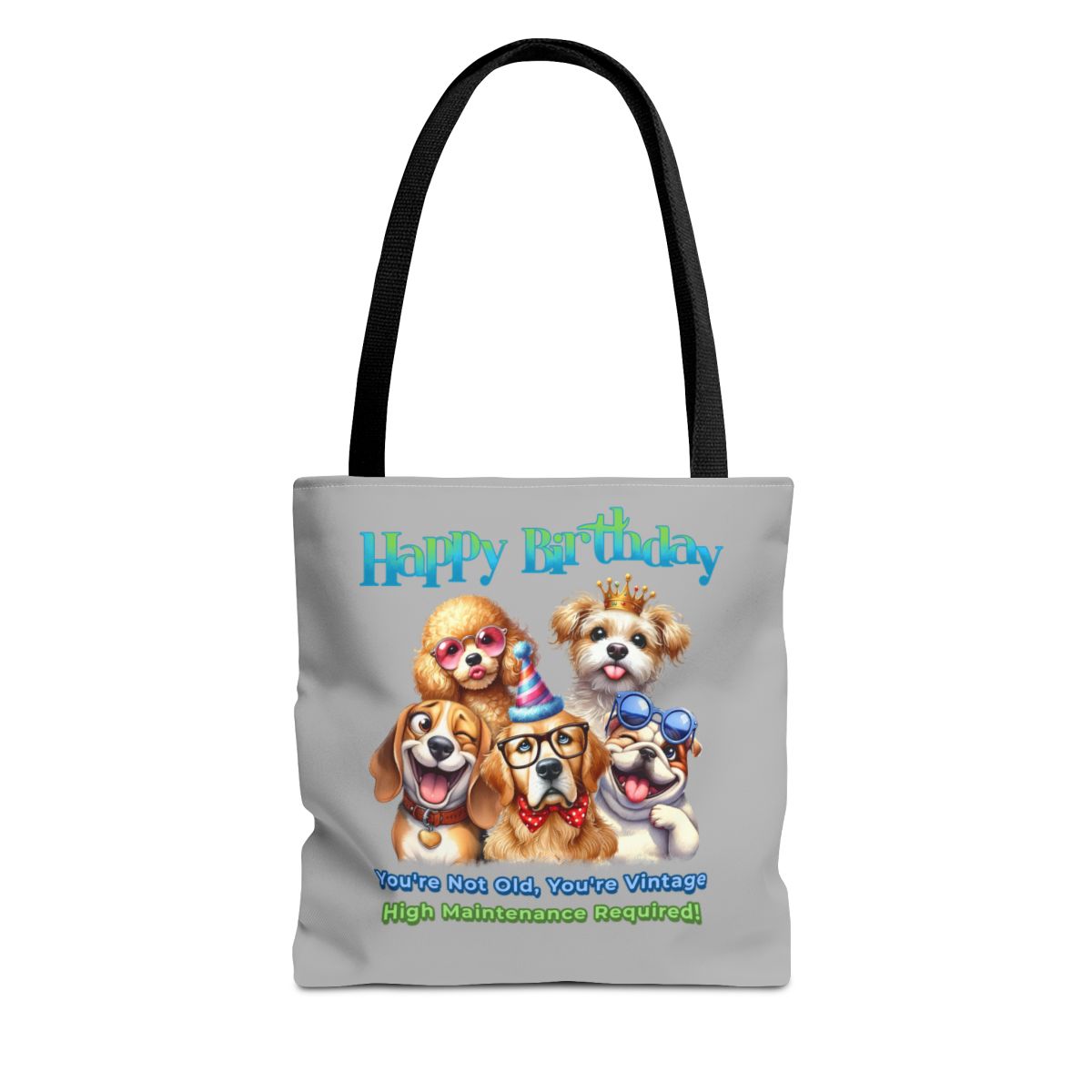 Vintage Dog Birthday Tote - Funny Gift for Dog Lovers & Women
