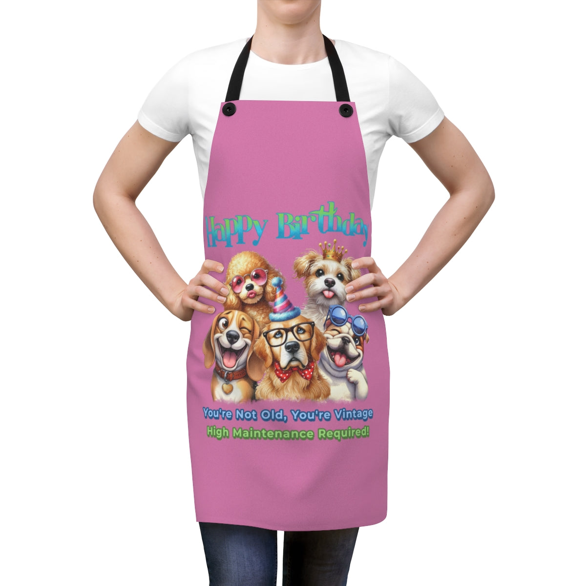 Happy Birthday Dog Apron – You’re Not Old, You’re Vintage & Cute
