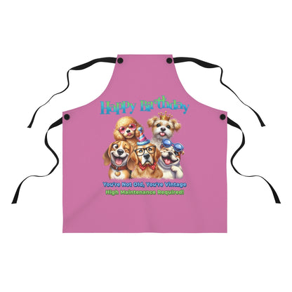 Happy Birthday Dog Apron – You’re Not Old, You’re Vintage & Cute