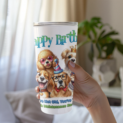 Funny Dog Birthday Tumbler – You’re Not Old, You’re Vintage Gift