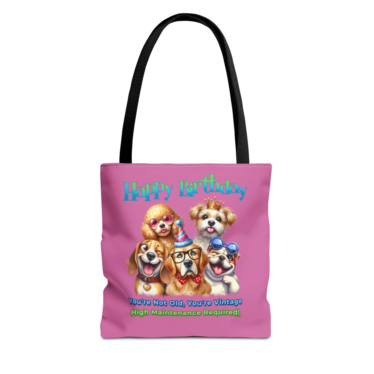 Vintage Dog Birthday Tote - Funny Gift for Dog Lovers & Women
