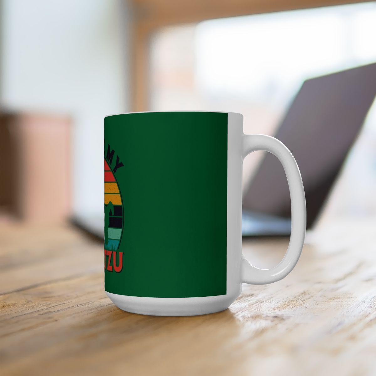 I Love My Shih Tzu With Rainbow Ceramic Mug - Shih Tzu Gifts