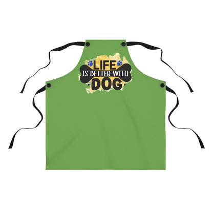 Life Is Better With Dog Apron – Cute Gift for Dog Lovers and Owners