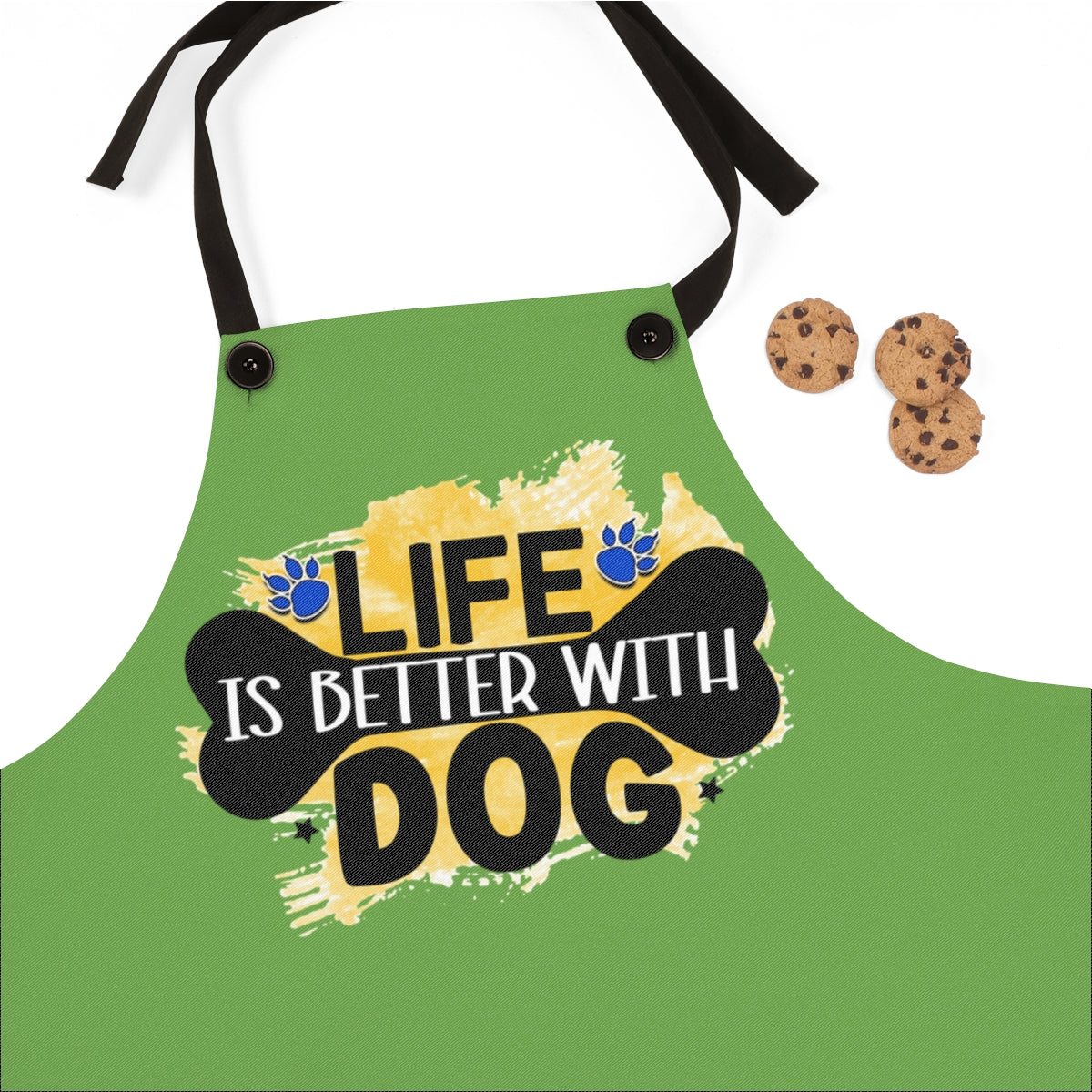 Life Is Better With Dog Apron – Cute Gift for Dog Lovers and Owners